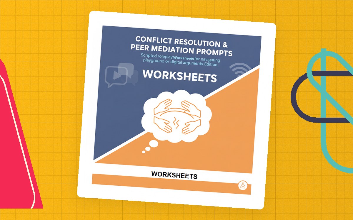 Conflict Resolution & Peer Mediation Prompts teaching resource preview
