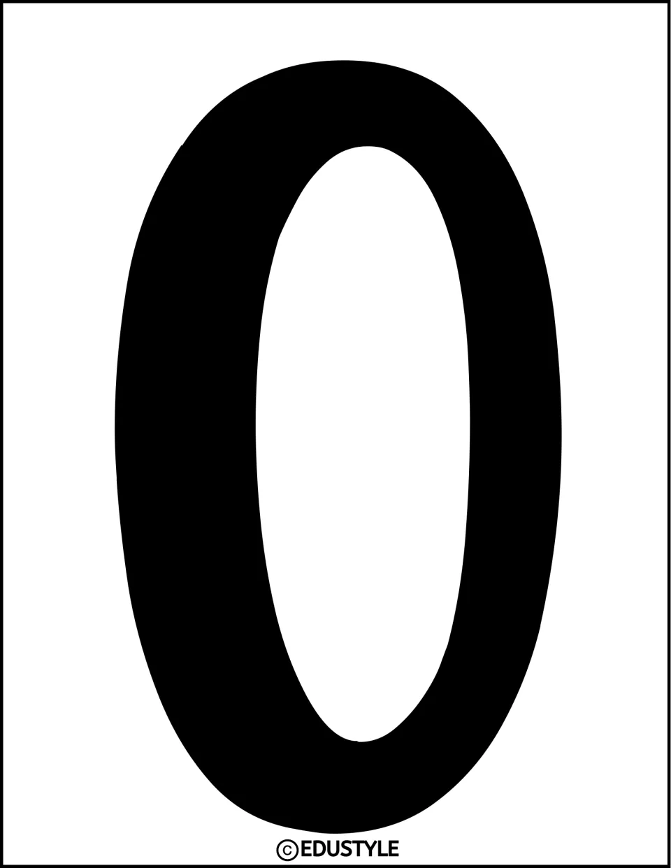 Solid black uppercase O, an individual display letter for the graduation bulletin board and door decor kit