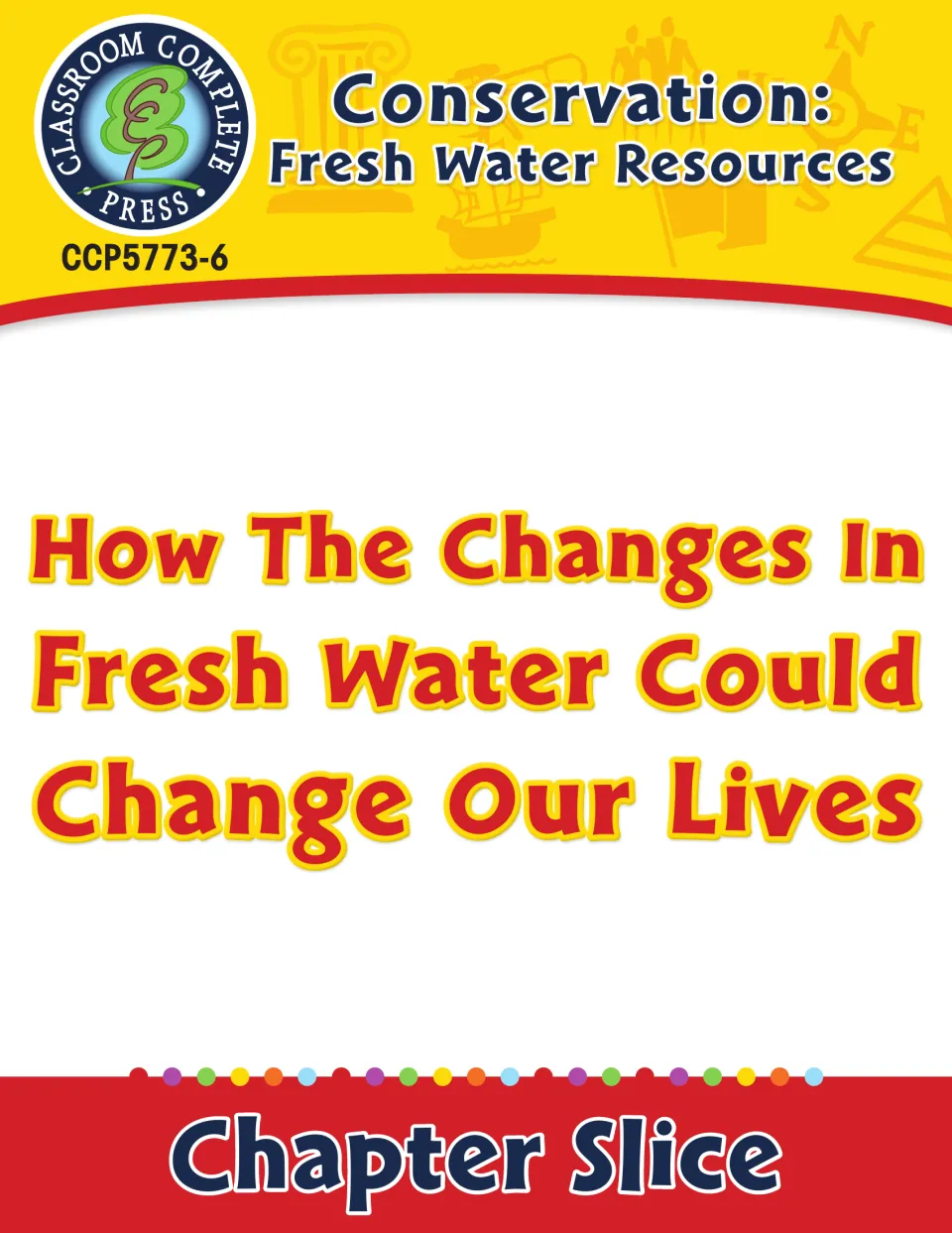 Chapter slice cover introducing how changes in fresh water could change our lives, from a conservation resource
