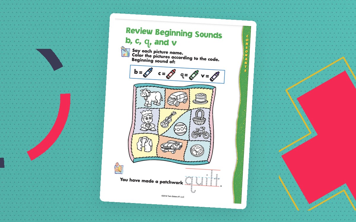 Consonants, Blends and Digraphs, Vowels, and Word Families Printable Workbook teaching resource preview