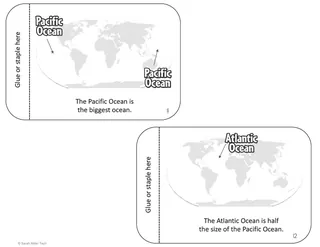 Continents and Oceans Flipbook Activity – sample page 4