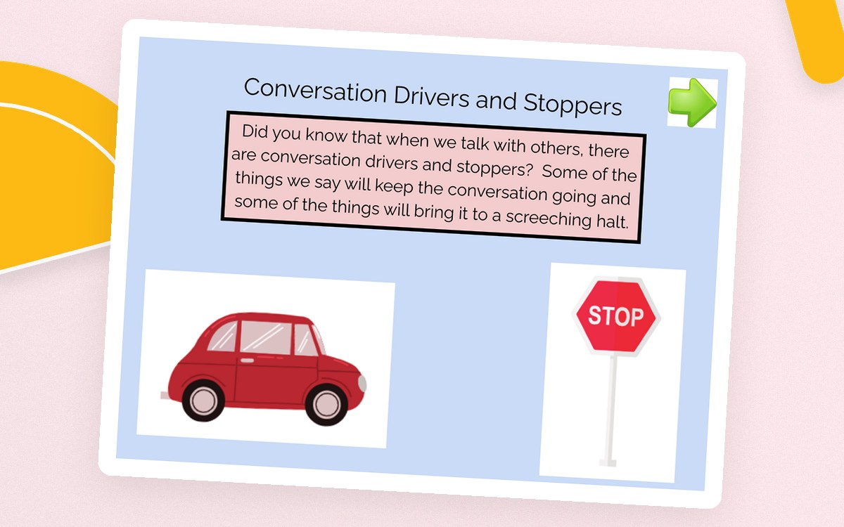 Conversation Drivers and Stoppers Boom Cards preview