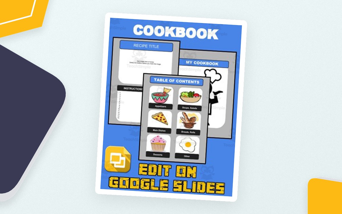 Cookbook Template (Editable in Google Slides) preview