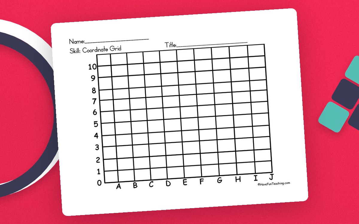 Coordinate Grid Map Location – Plotting Worksheet preview