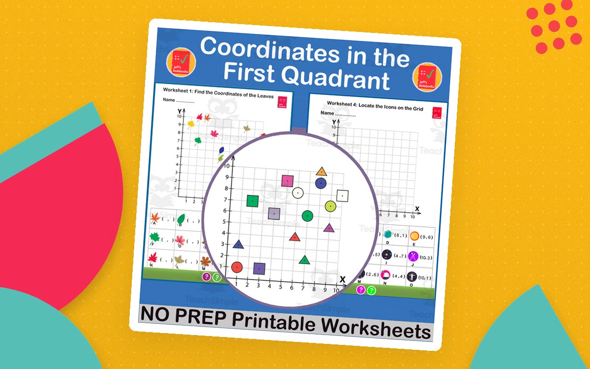 Coordinates in the 1st Quadrant – Plotting Practice preview