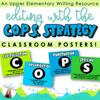 COPS Editing Strategy | Class Posters for The Writing Process – cover
