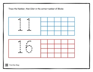 Counting Blocks 1-20 Worksheet – sample page 2