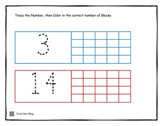 Counting Blocks 1-20 Worksheet – sample page 4
