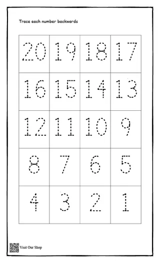 Counting Dinosaurs 1-20 Printable – sample page 3