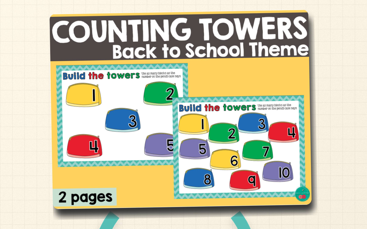 Counting Towers preview: Two counting-tower pages