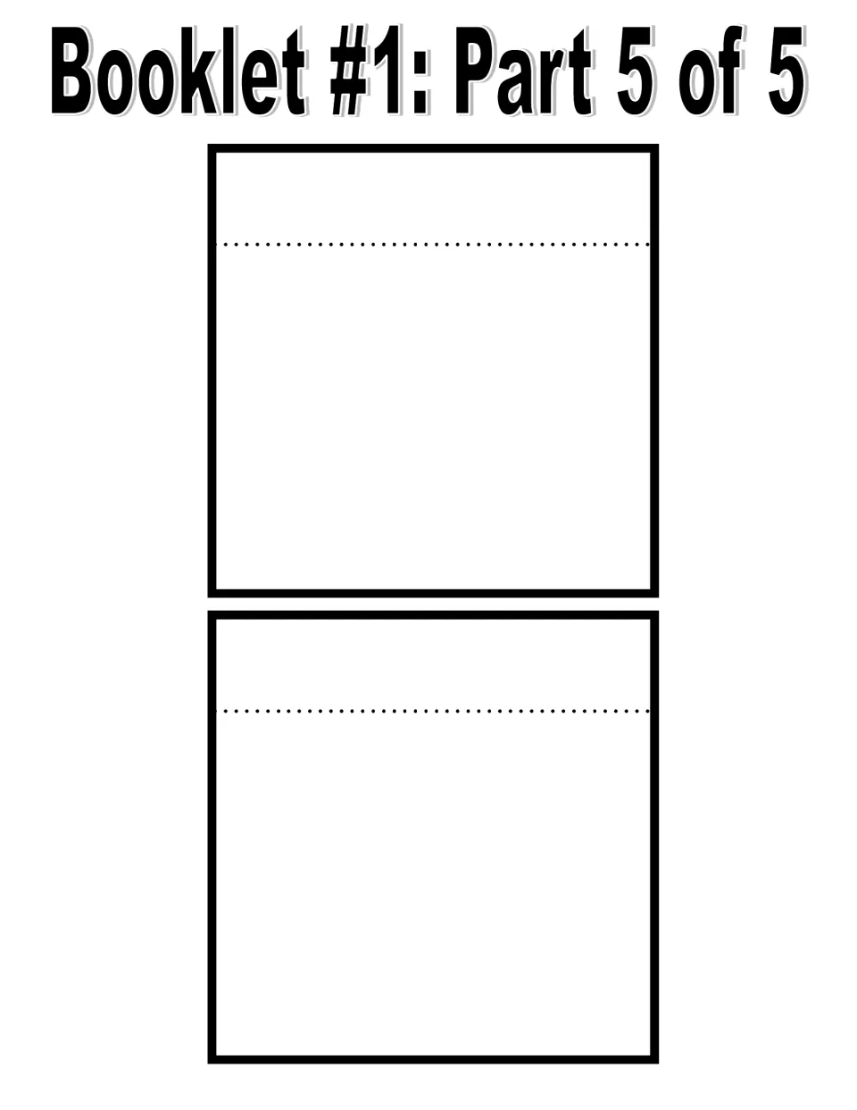 Booklet #1 part 5: two blank Geography of Jamaica pages with no heading, for adding more facts