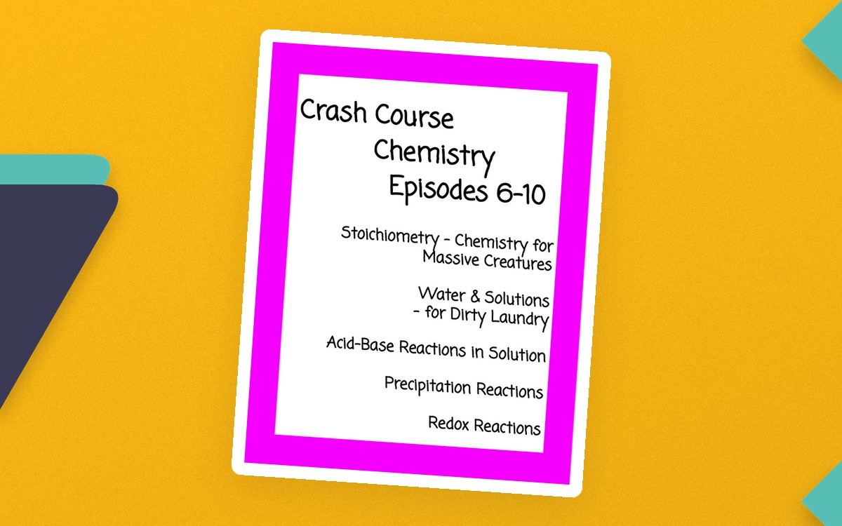 Crash Course Chemistry: Episodes 6-10 preview