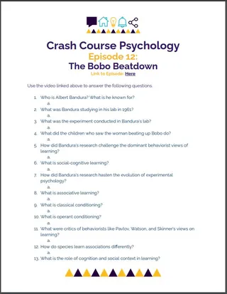Crash Course Psychology #12: The Bobo Beatdown (Modeling) – cover