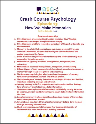Crash Course Psychology #13: How We Make Memories – sample page 3