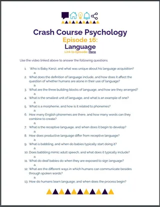 Crash Course Psychology #16: Language – cover