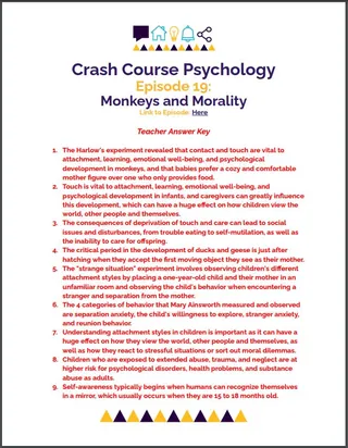 Crash Course Psychology #19: Monkeys and Morality – sample page 3