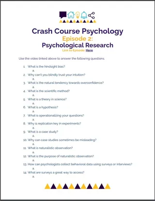 Crash Course Psychology #2: Psychological Research – cover