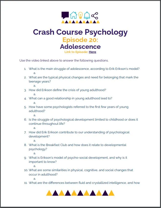 Crash Course Psychology #20: Adolescence – cover