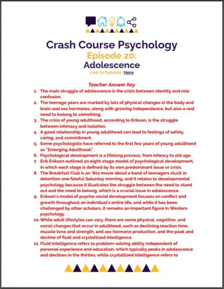 Crash Course Psychology #20: Adolescence – sample page 3