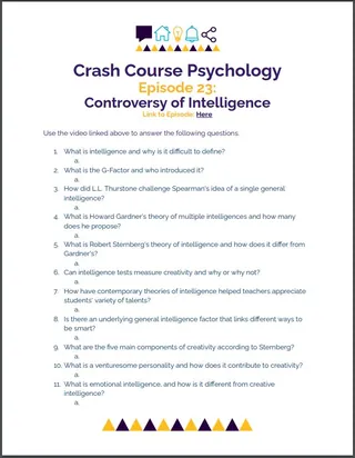Crash Course Psychology #23: Controversy of Intelligence – cover