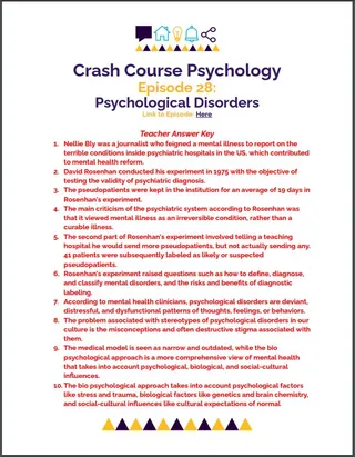 Crash Course Psychology #28 – Psychological Disorders – sample page 3