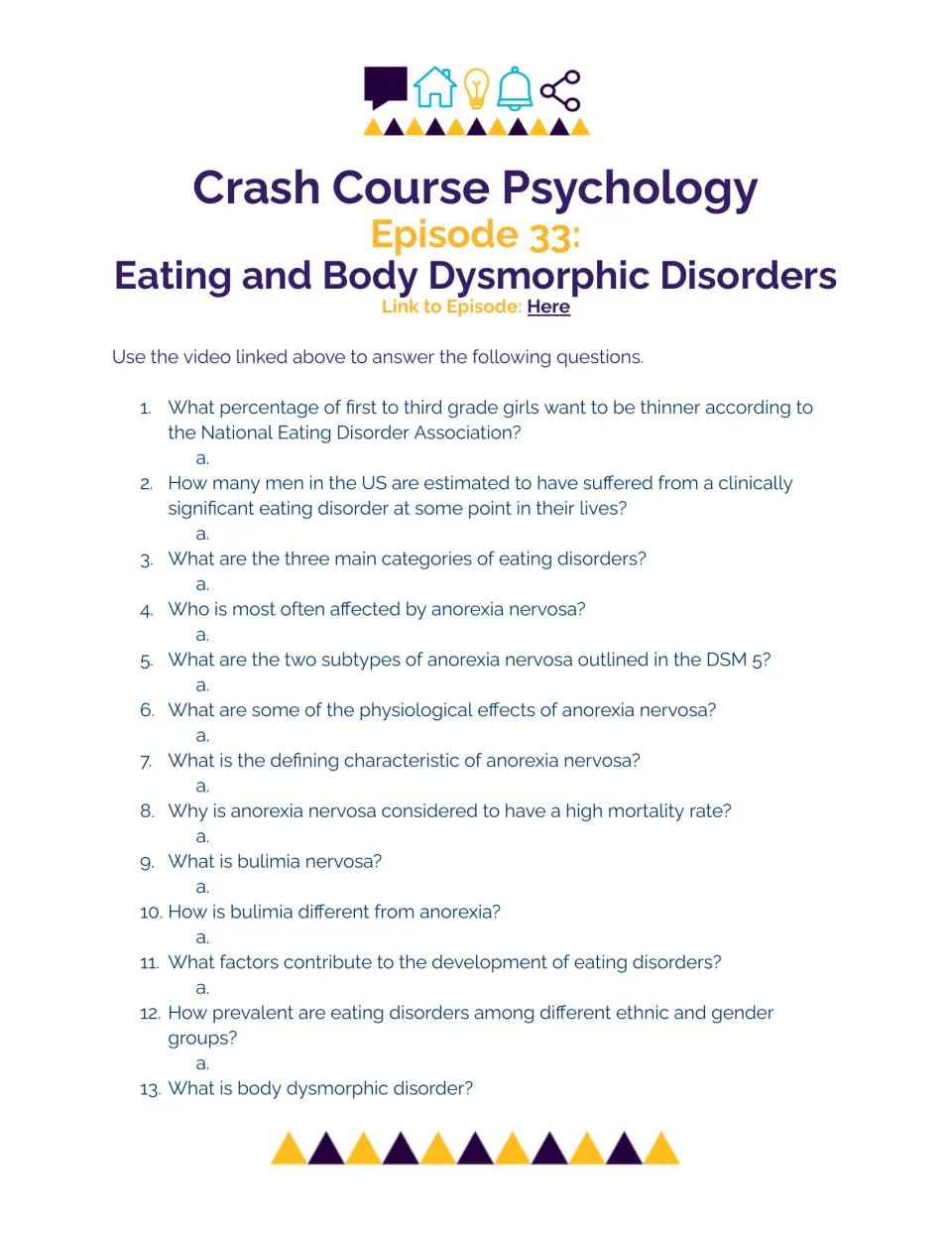 Eating disorders video guide: students answer 13 questions on anorexia, bulimia, risk factors and body dysmorphia