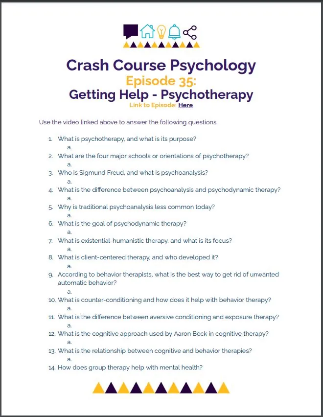 Crash Course Psychology #35: Getting Help - Psychotherapy – cover