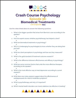 Crash Course Psychology #36: Biomedical Treatments – cover