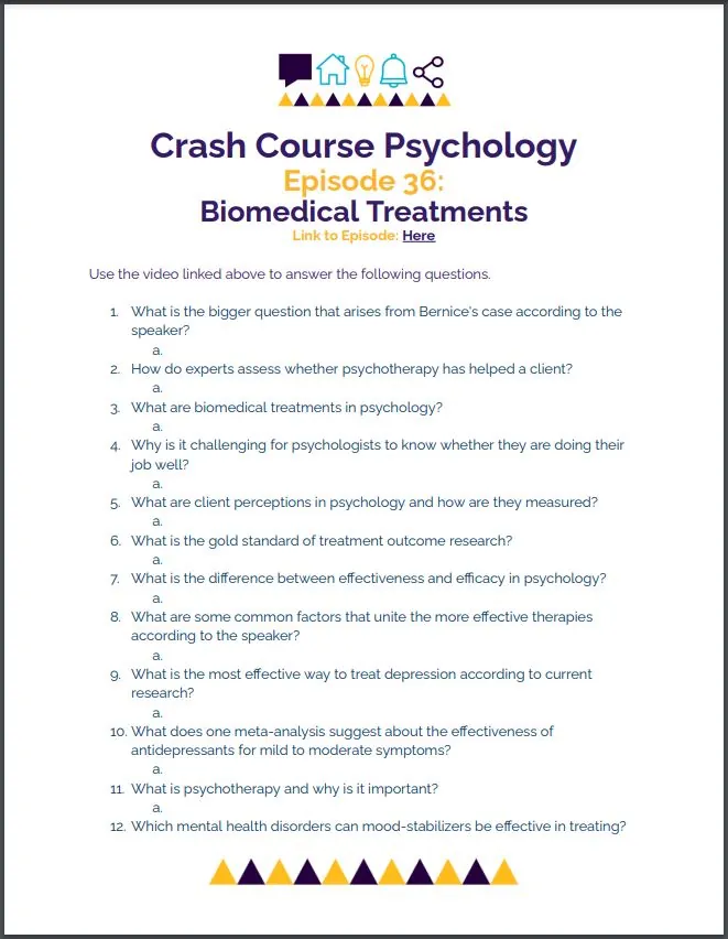 Crash Course Psychology #36: Biomedical Treatments – cover