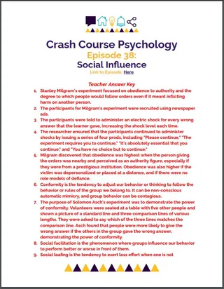 Crash Course Psychology #38: Social Influence – sample page 3