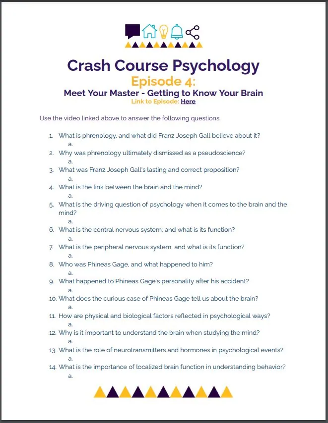 Crash Course Psychology #4: Meet Your Master: The Brain – cover