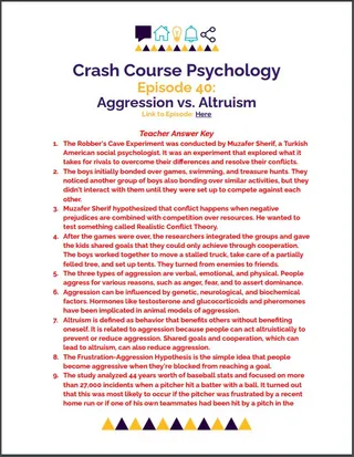 Crash Course Psychology #40: Aggression vs. Altruism – sample page 3