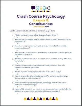 Crash Course Psychology #8: Consciousness – cover