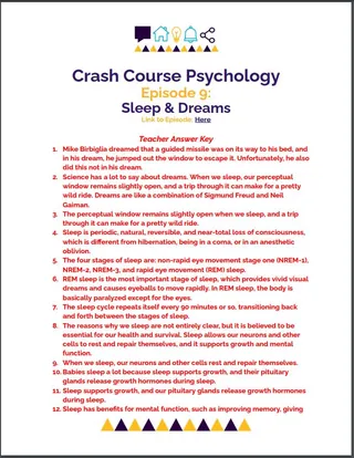 Crash Course Psychology #9: Sleep & Dreams – sample page 4