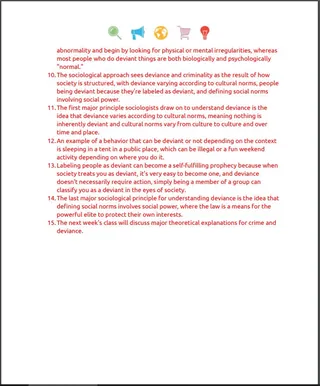 Crash Course Sociology #18: Deviance Student Worksheet – sample page 4