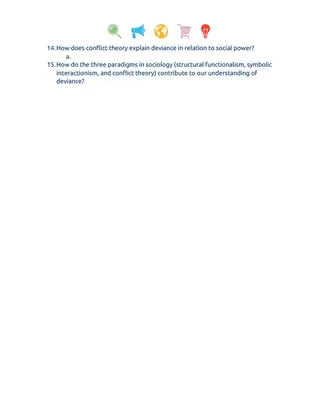 Crash Course Sociology Episode Worksheet | 19 - Theory & Deviance – preview