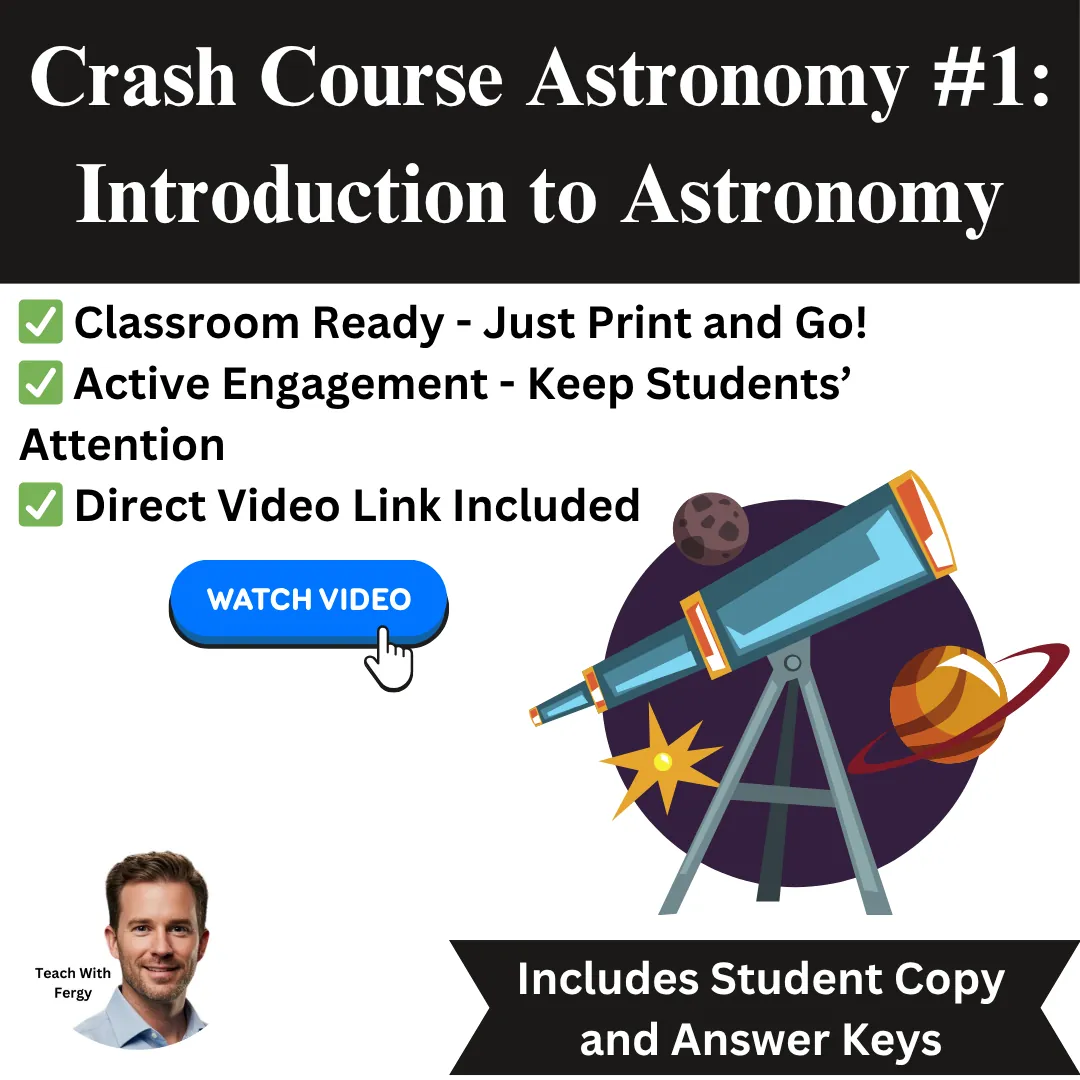 CrashCourse ASTRONOMY Video Worksheet #1: Introduction to Astronomy – cover