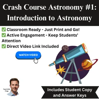 CrashCourse ASTRONOMY Video Worksheet #1: Introduction to Astronomy – cover