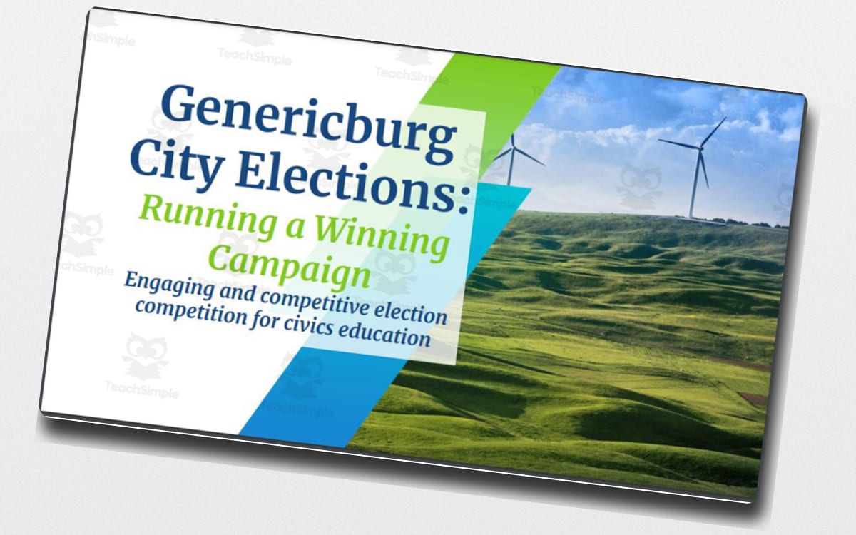 Create A Candidate (Engaging Local Election Simulation) preview