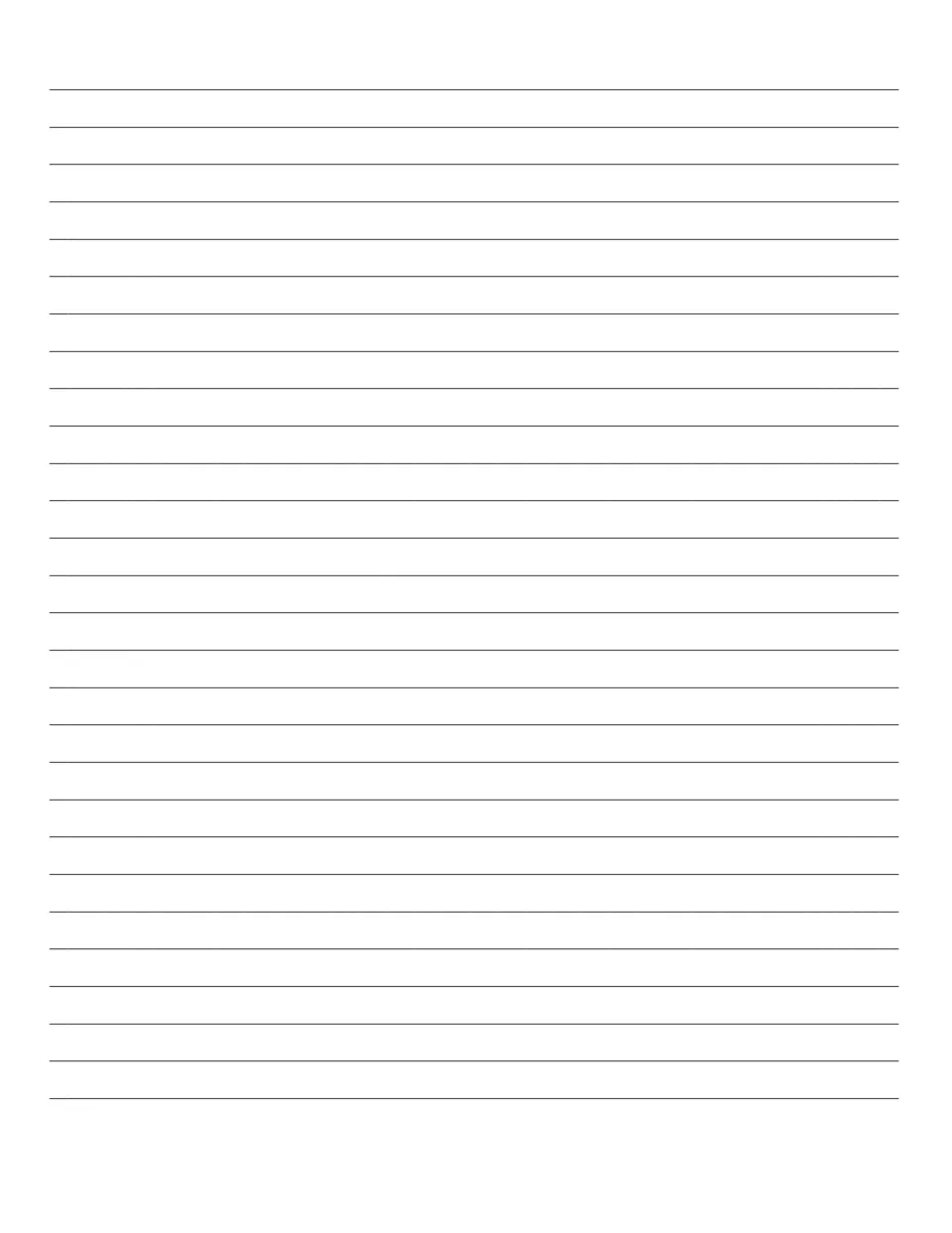 Story page 5: final lined writing space to finish the five-page Activity 2 short story