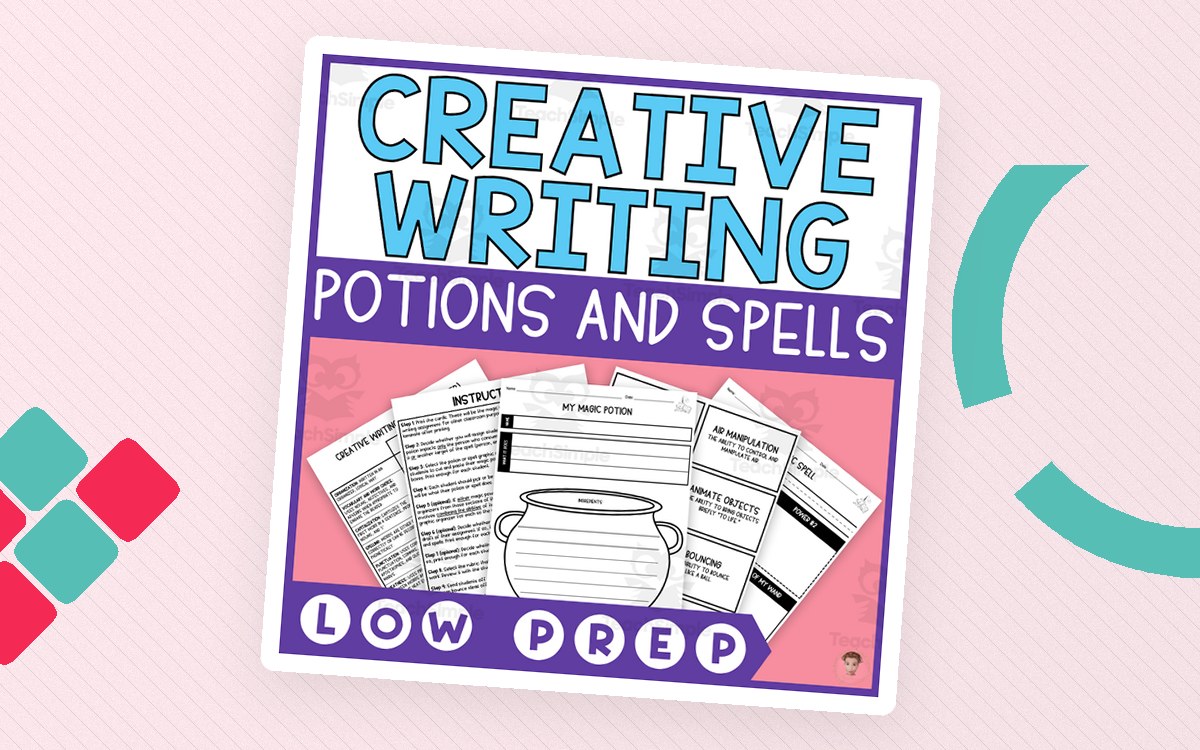 Creative Writing Prompts (Magic Potions and Spells Edition) teaching resource preview