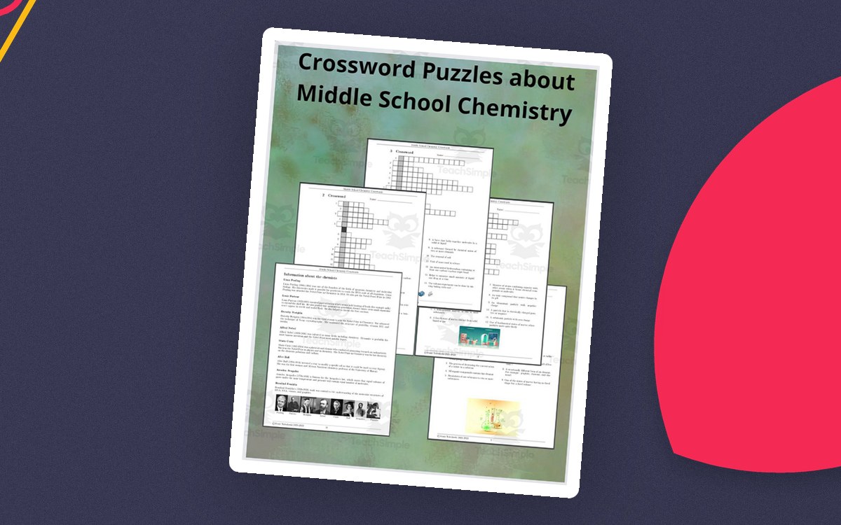 Crossword Puzzles about Middle School Chemistry preview