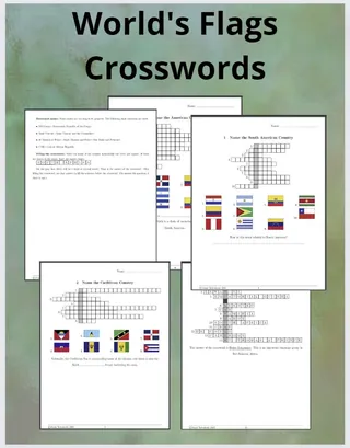 Crossword Puzzles about World Flags – cover