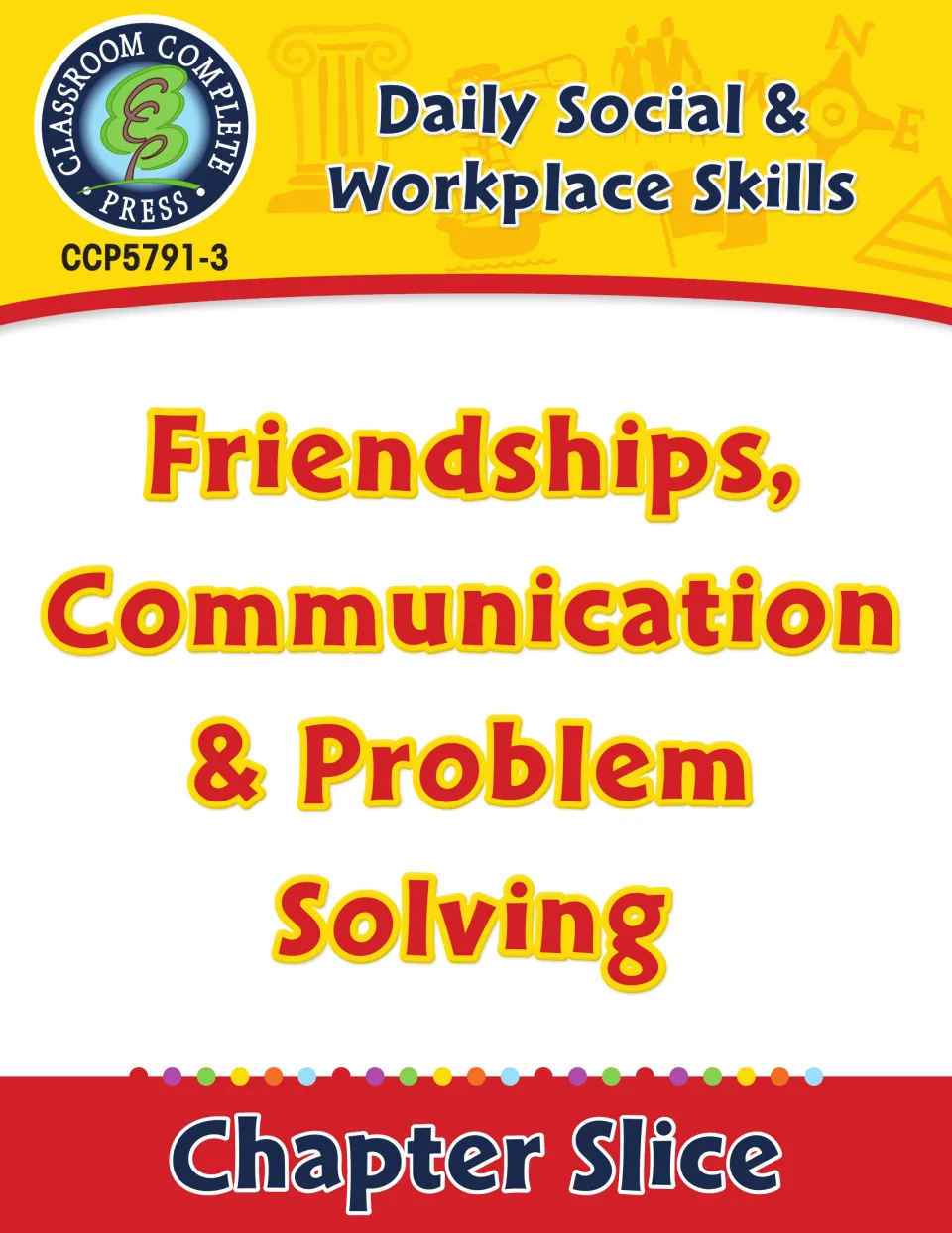 Cover of the Daily Social & Workplace Skills chapter slice on friendships, communication and problem solving