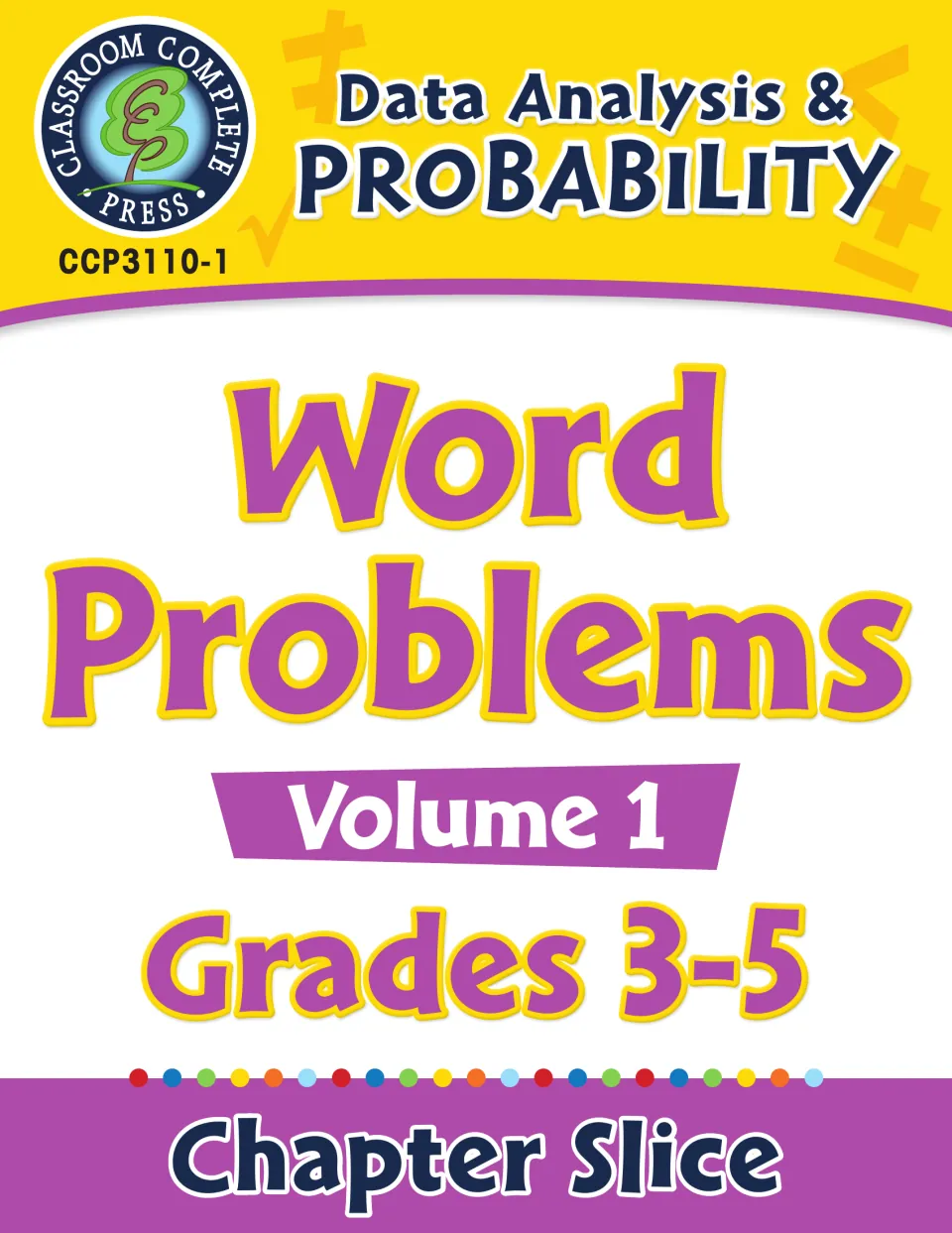 Data Analysis & Probability Word Problems, Volume 1, Grades 3-5 cover, a Chapter Slice