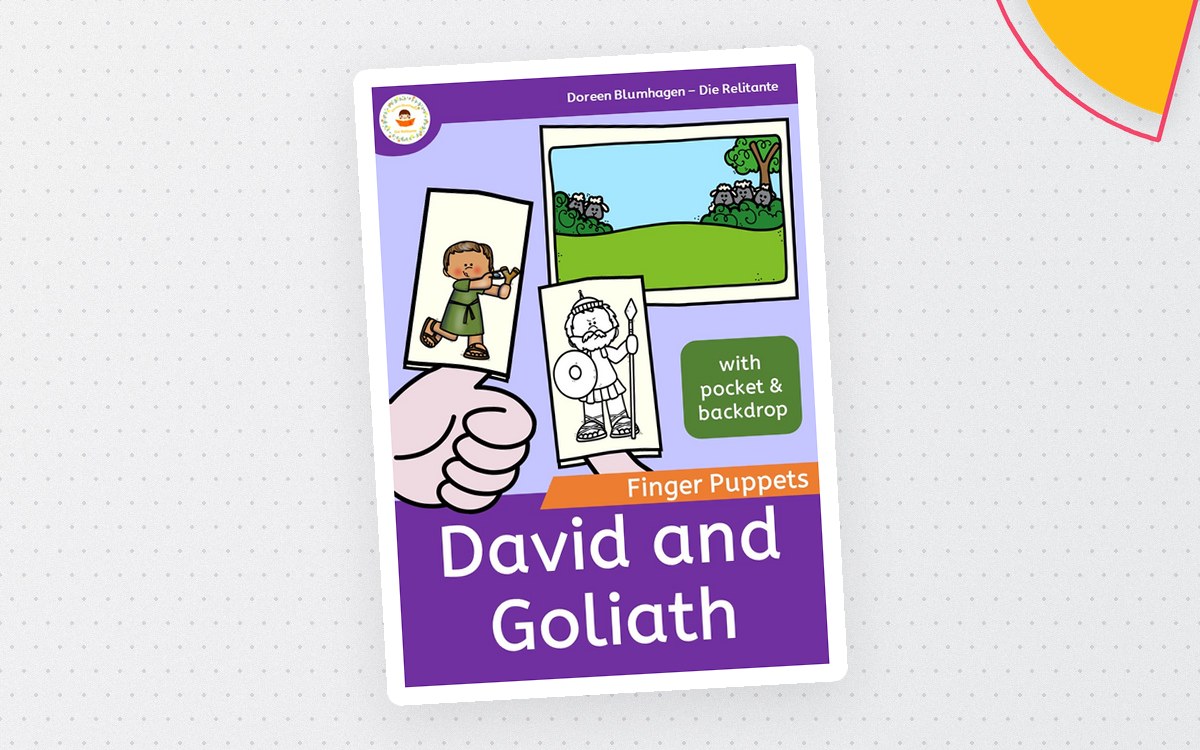 David and Goliath - Finger Puppets - Bible story preview