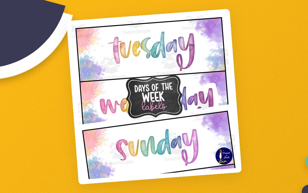 Days of the Week Labels preview