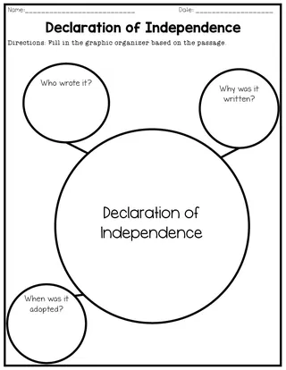 Declaration of Independence – Reading Packet – sample page 3