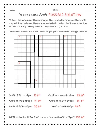 Decomposing Areas – Rectilinear Shapes Activity – sample page 3