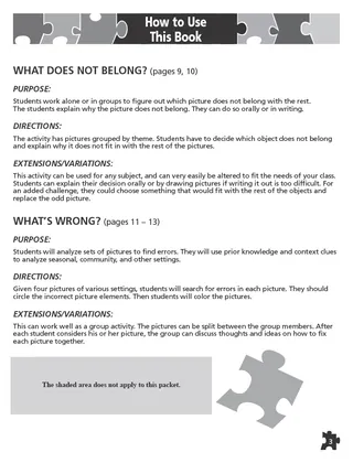 Deductive Reasoning Puzzles #1: Beginning Links to Logic – sample page 3